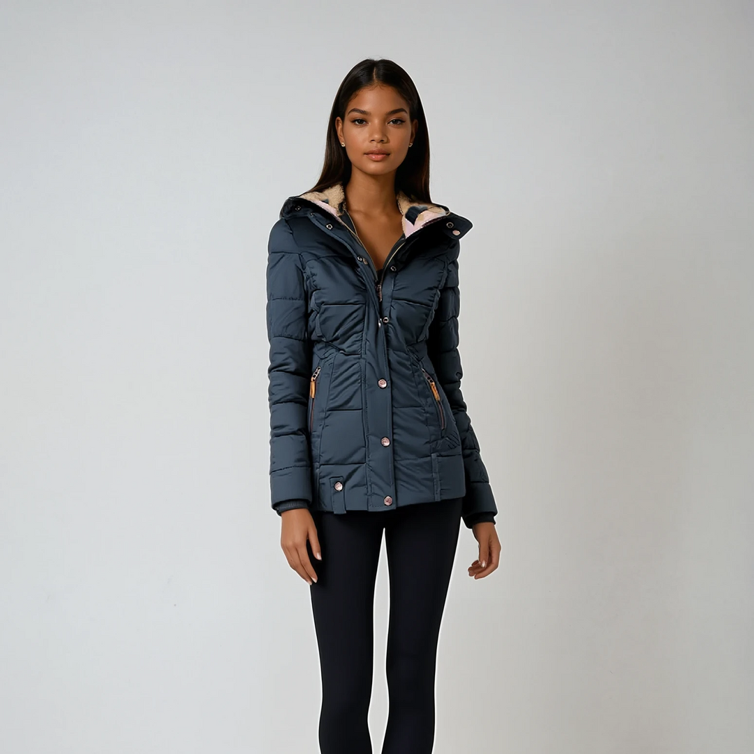 AUDRA | WARM WINTER COAT WITH FUR LINING