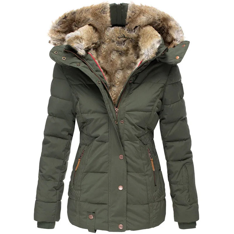 AUDRA | WARM WINTER COAT WITH FUR LINING