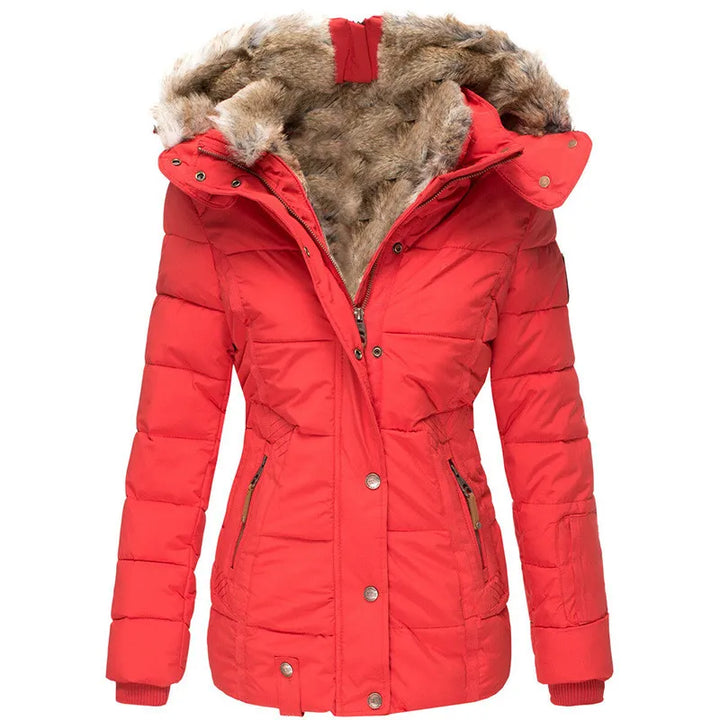 AUDRA | WARM WINTER COAT WITH FUR LINING