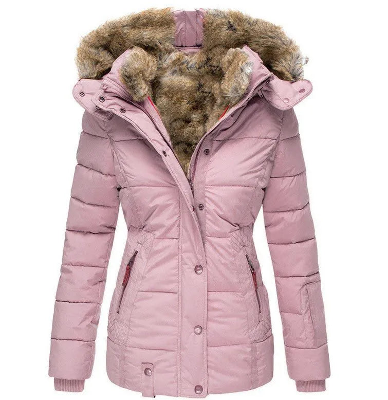 AUDRA | WARM WINTER COAT WITH FUR LINING