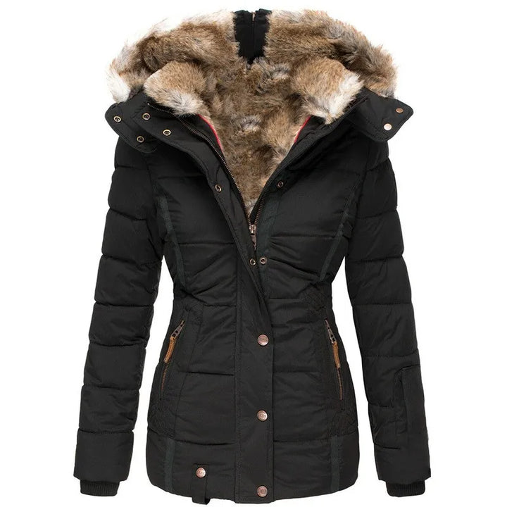 AUDRA | WARM WINTER COAT WITH FUR LINING